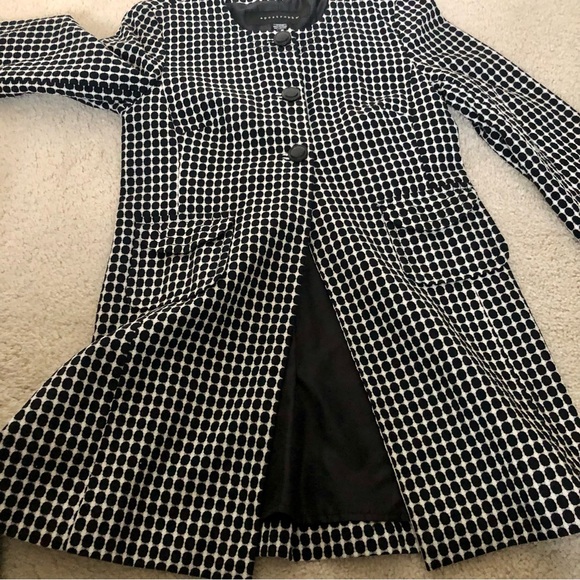 Apostrophe Women’s Three Button Two Pocket Long Jacket Coat - Picture 8 of 13